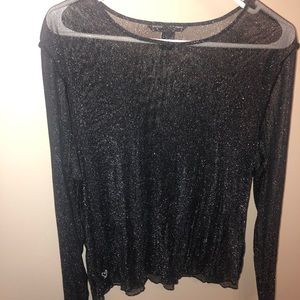 Victoria Secret: Sparkly Mesh Long Sleeve